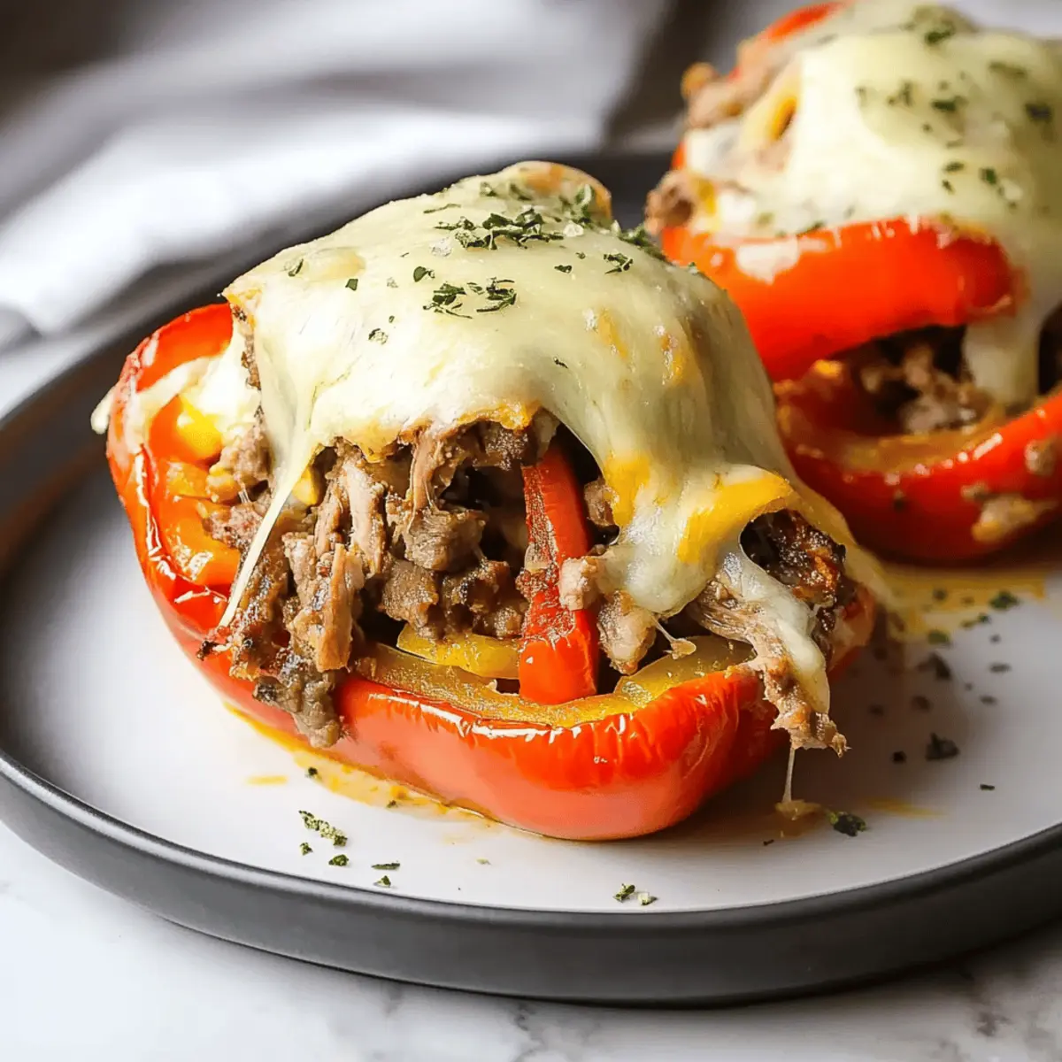 Delicious Philly Cheesesteak Stuffed Peppers Recipe to Try Today