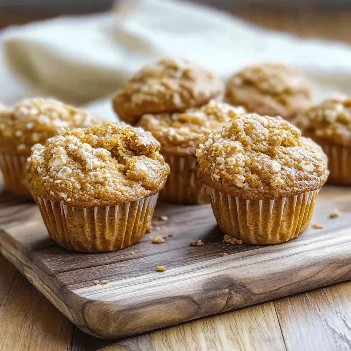 Delicious Sourdough Pumpkin Muffins Recipe with Crumble Topping