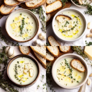 Velvety Country French Garlic Soup
