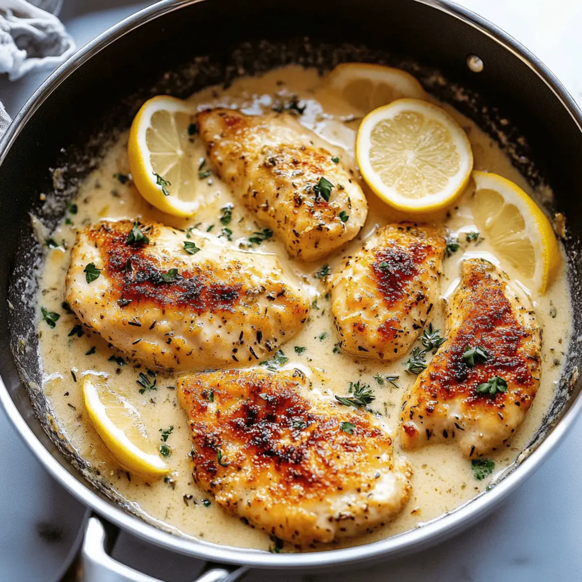 Creamy Lemon Herb Parmesan Chicken