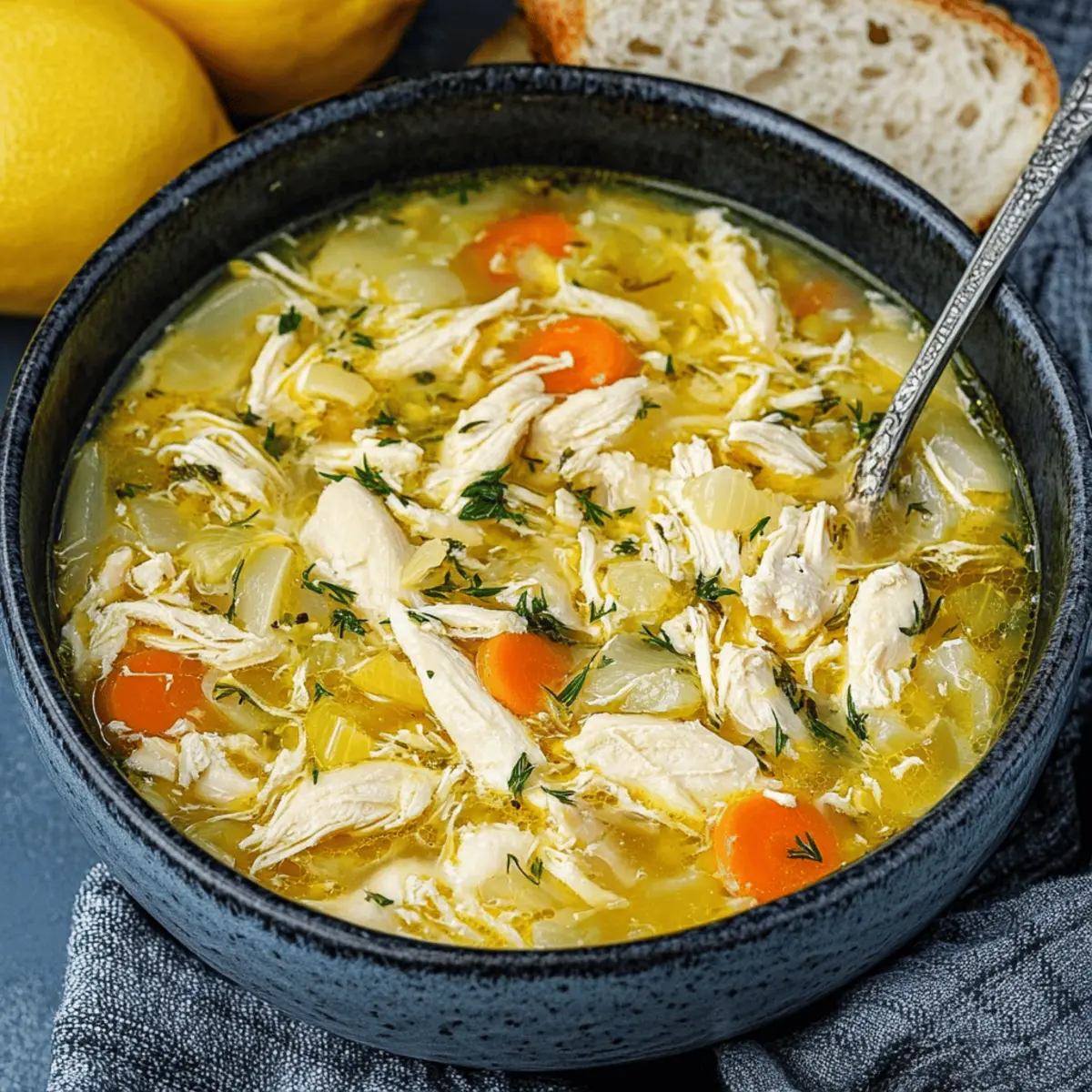 Mediterranean Lemon Chicken Soup Recipe: Easy Avgolemono Delight