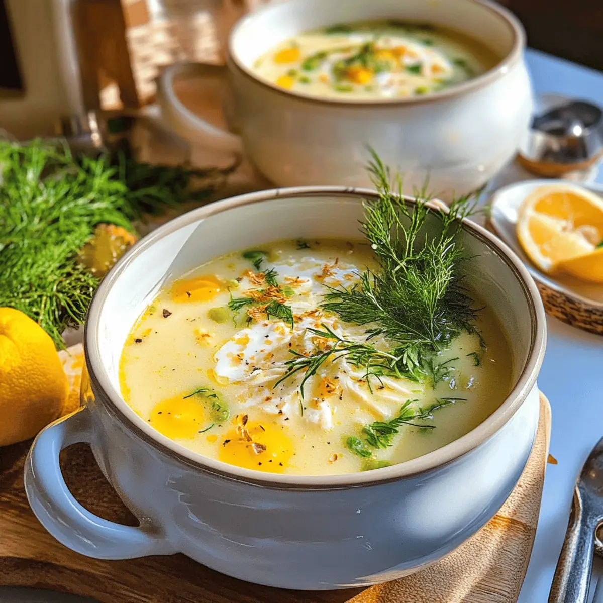 Delicious Avgolemono Soup Recipe with Lemon and Chicken Comfort