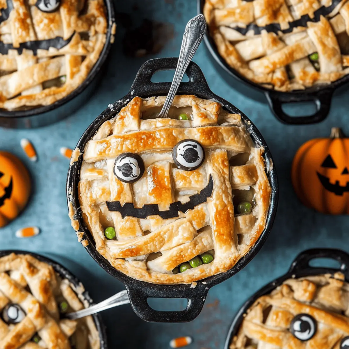 Delicious Mummy Chicken Pot Pie Recipe for a Spooky Halloween Treat