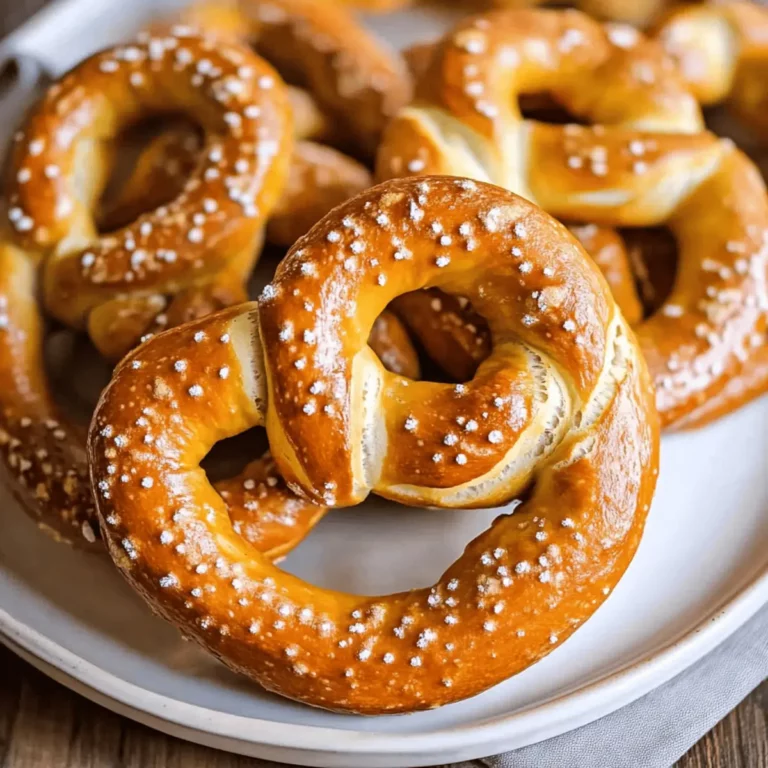 homemade soft pretzels