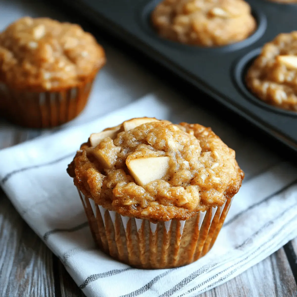 Deliciously Healthy Apple Cinnamon Greek Yogurt Muffins Recipe