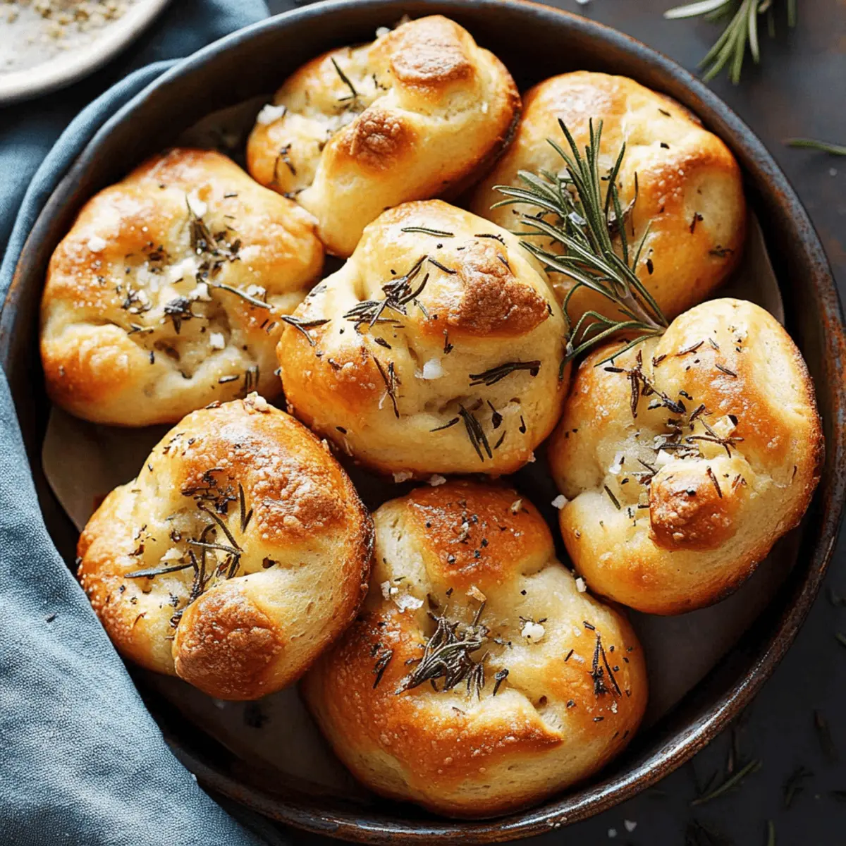 Easy Garlic Rosemary Focaccia Muffins Recipe for Any Occasion