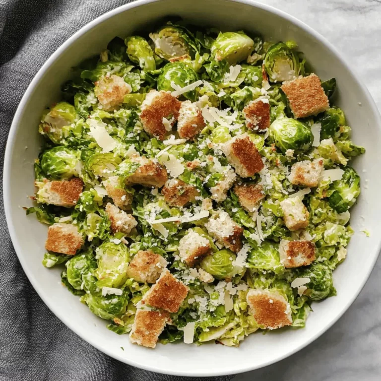 Brussel Sprout Caesar Salad