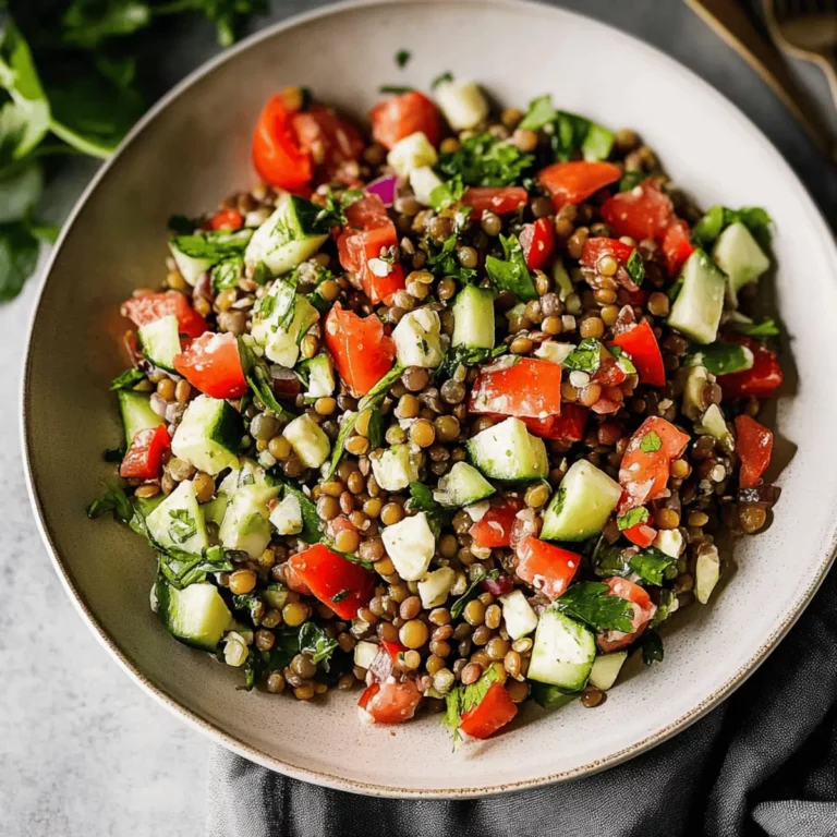 Mediterranean Lentil Salad
