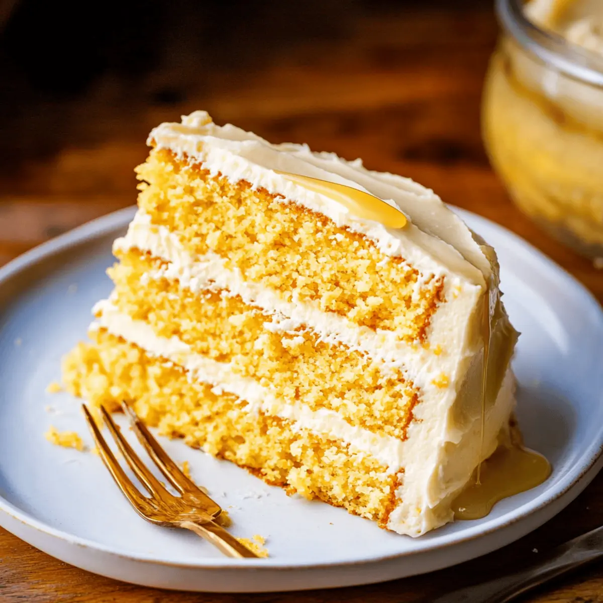 Layered Cornbread Cake with Honey Butter Frosting Recipe