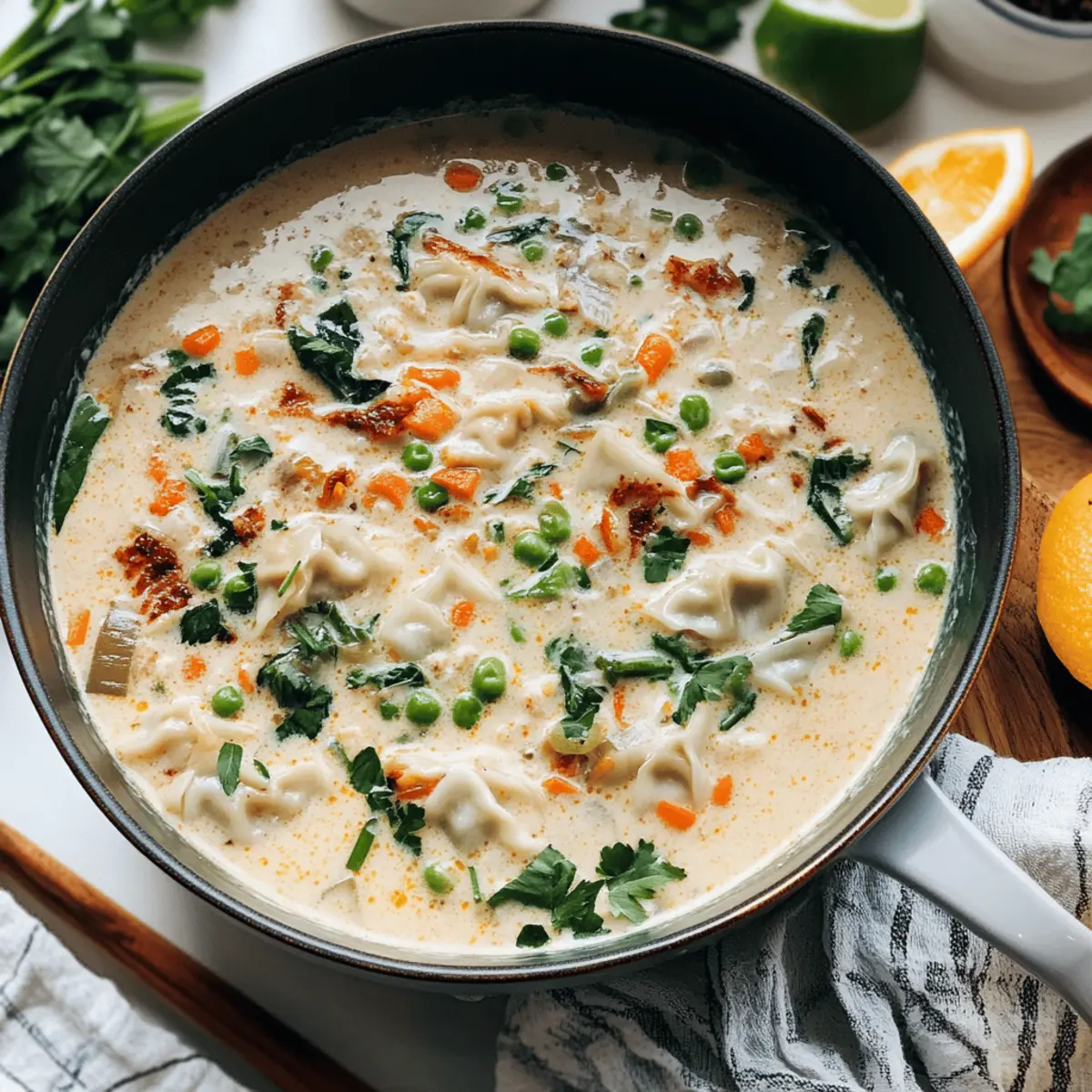 Create the Best Creamy Potsticker Soup in 30 Minutes or Less