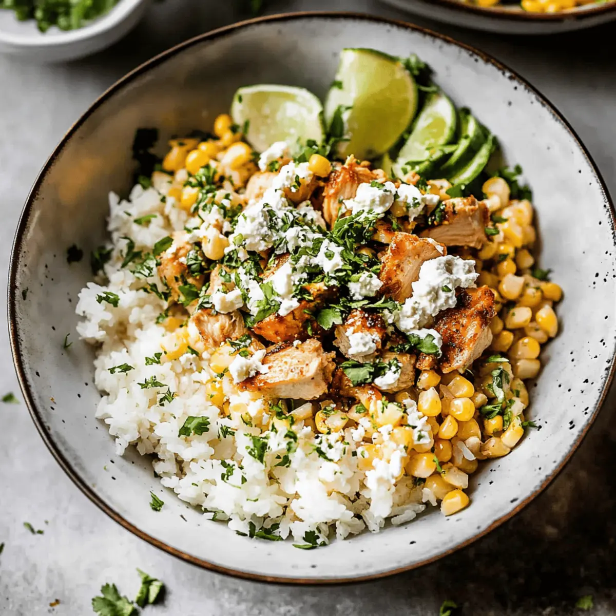 Easy Street Corn Chicken Rice Bowl