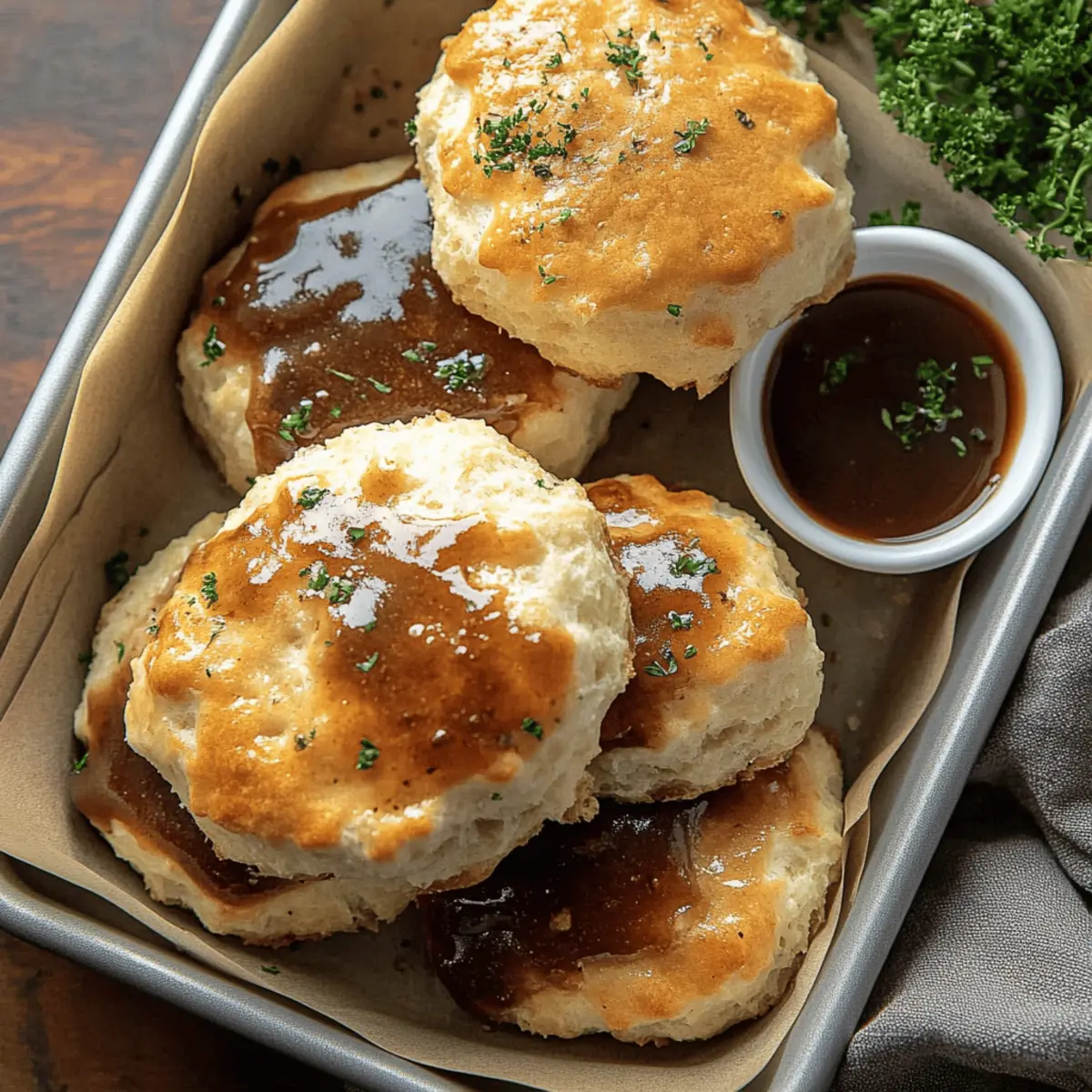 Baked French Dip Biscuits Recipe