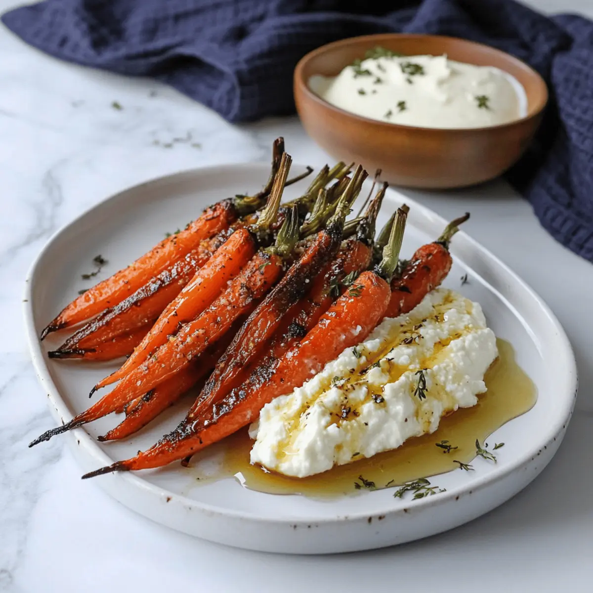Delicious Roasted Carrots with Whipped Ricotta and Hot Honey Recipe