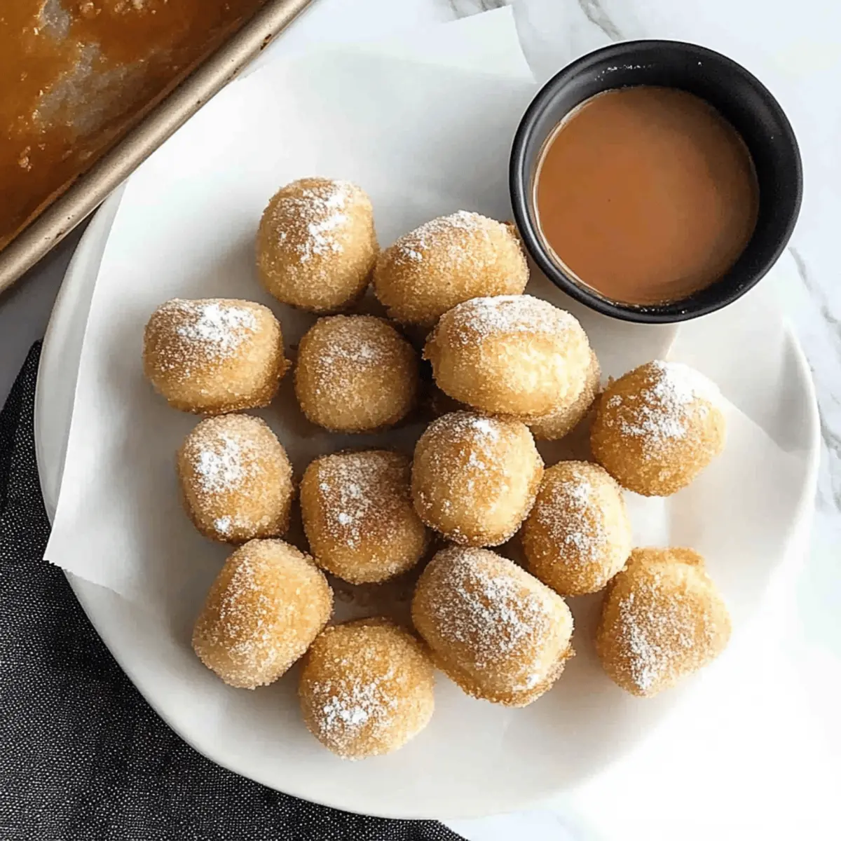 Easy Baked Churro Bites with Homemade Dulce de Leche Recipe