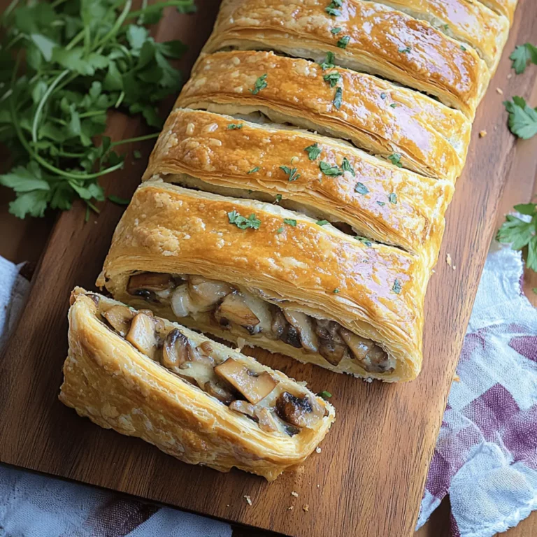 Savory Mushroom & Gruy?re Puff Pastry Braid