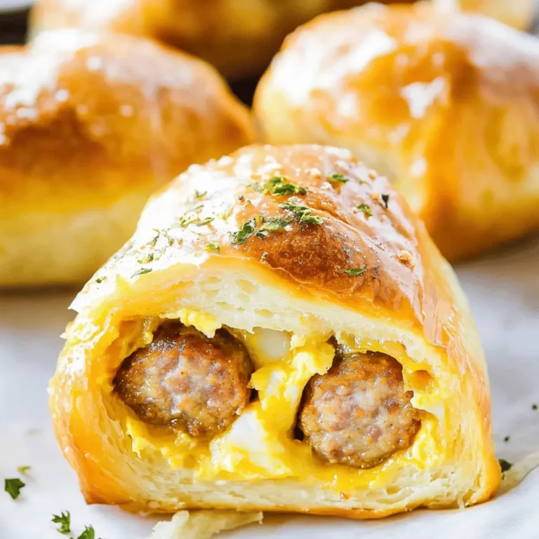 Quick & Delicious Sausage Egg Breakfast Rolls
