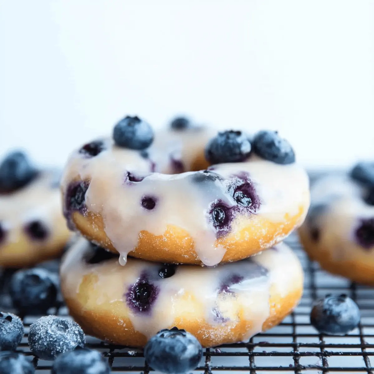 Baked Blueberry Donuts