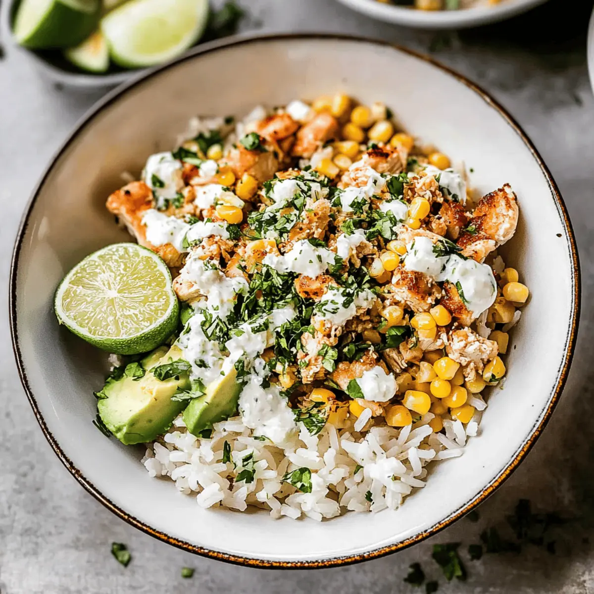 Easy Street Corn Chicken Rice Bowl Recipe in 25 Minutes
