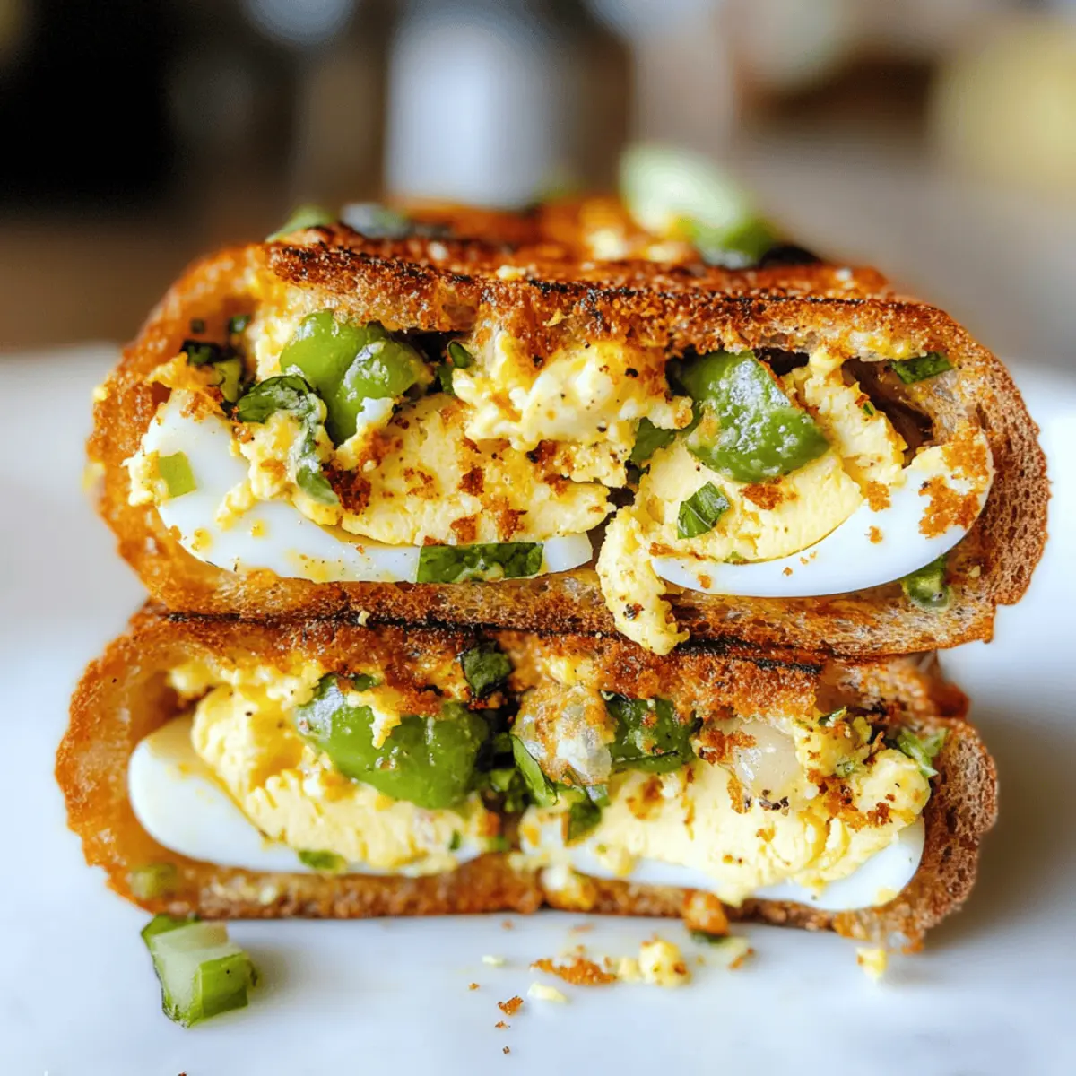 Crispy Egg Salad Recipe with Creamy Sriracha and Avocado Toast