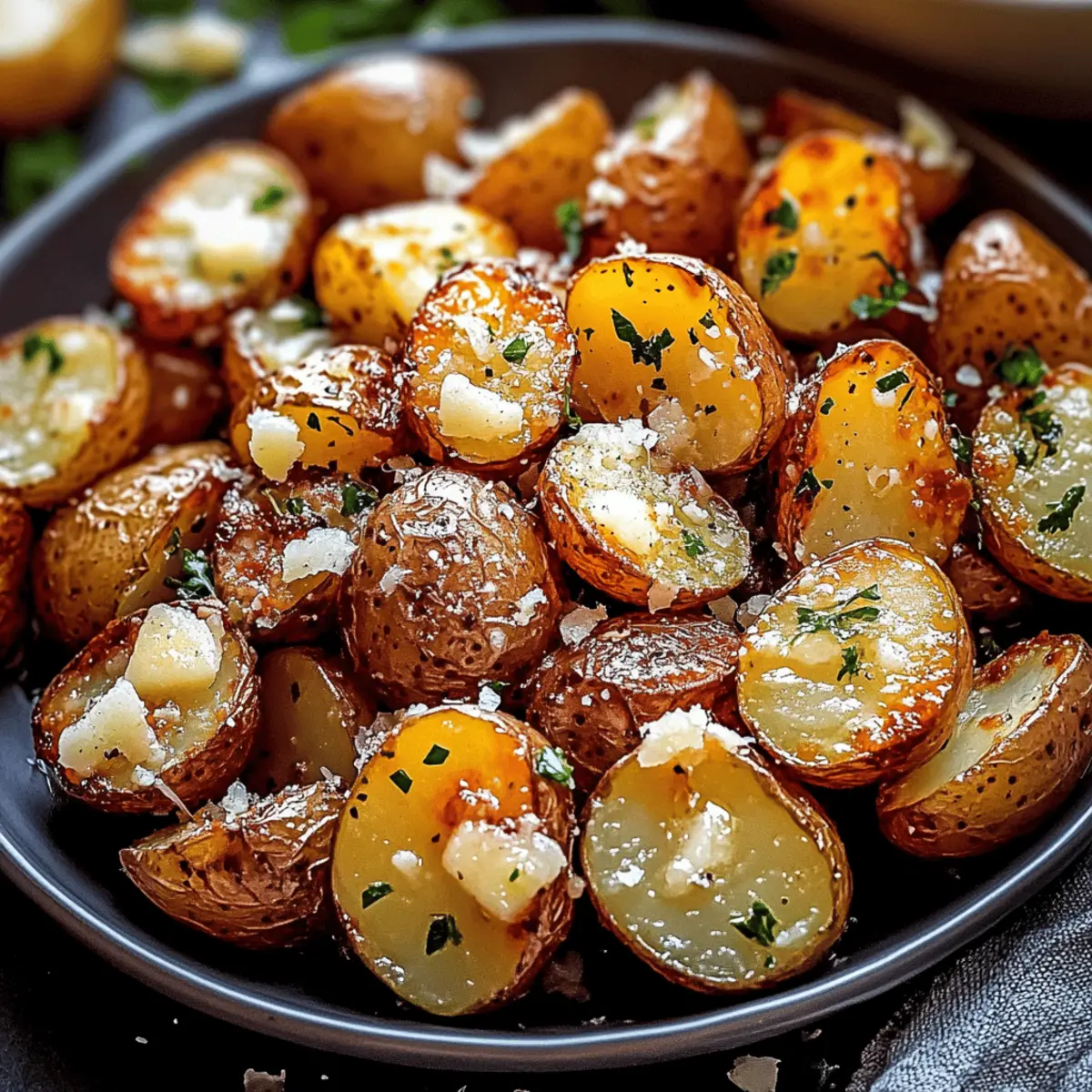 Easy Roasted Garlic Butter Parmesan Potatoes Recipe to Try Tonight