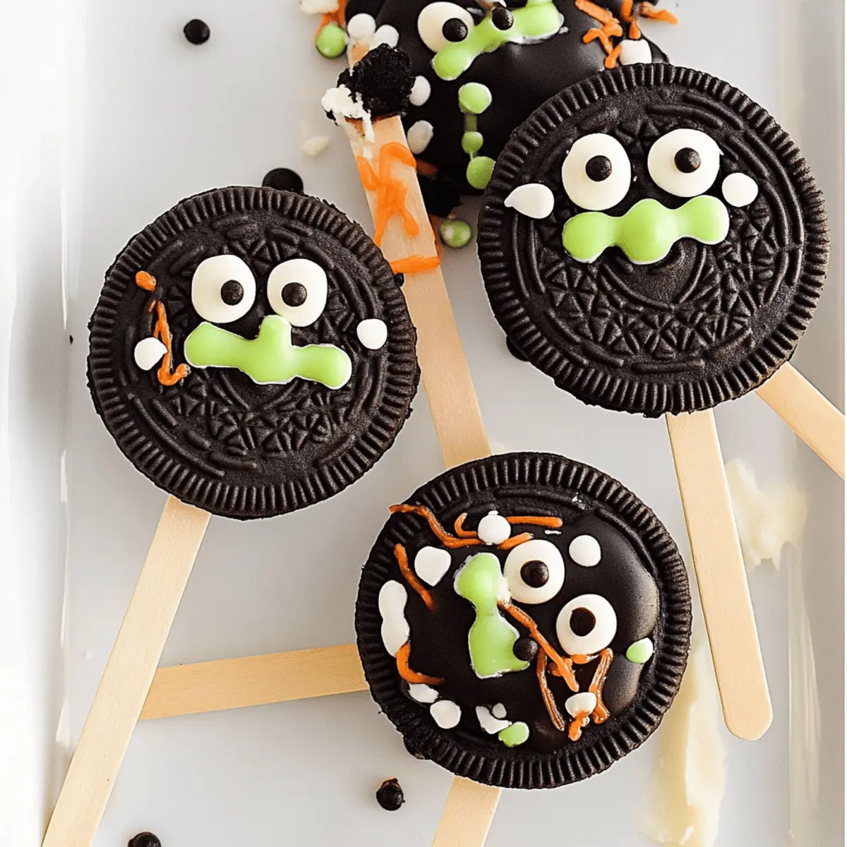 Spooky Skeleton Oreos Halloween Dessert: Fun Oreo Pops Recipe