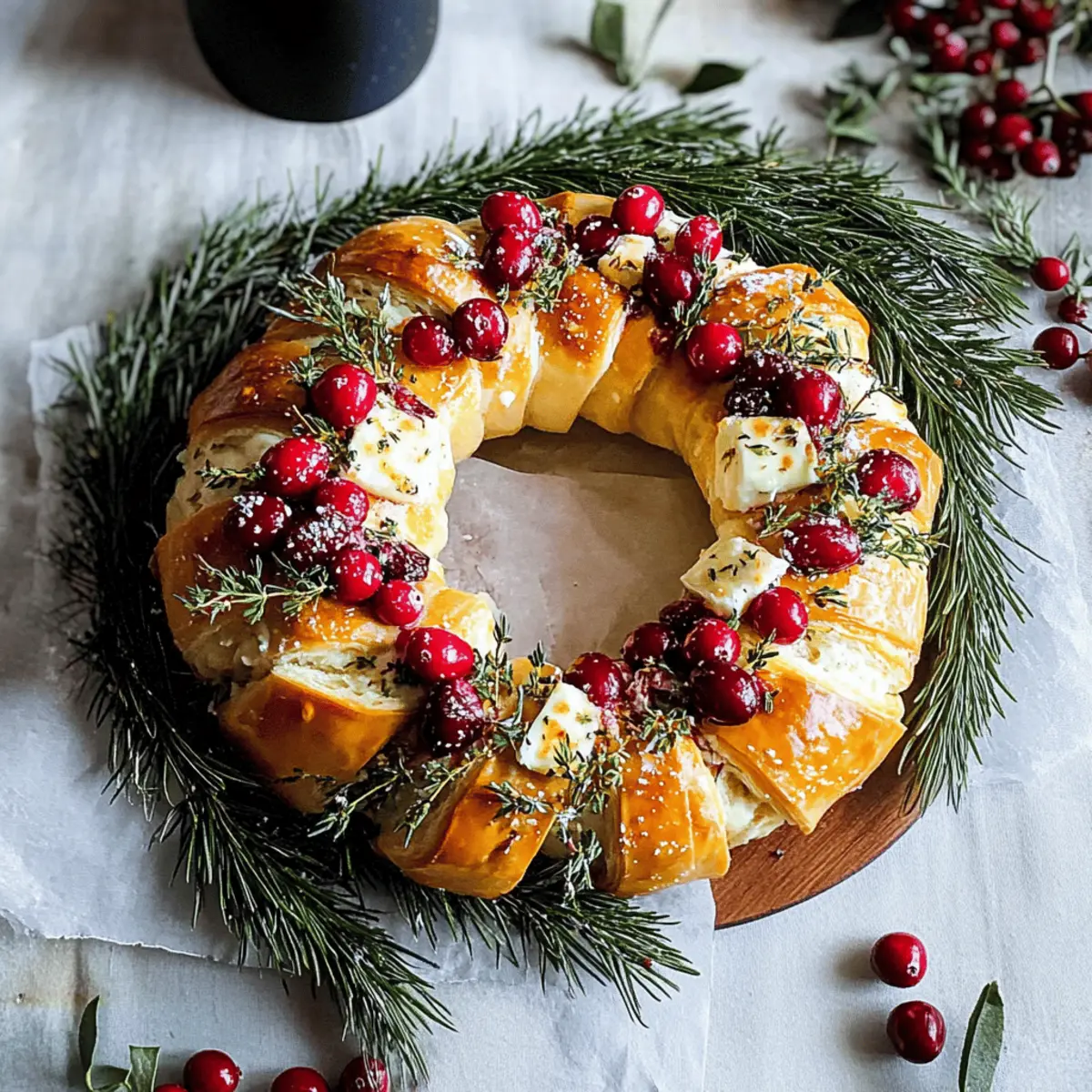 How to Make a Delicious Cranberry and Brie Wreath for Parties