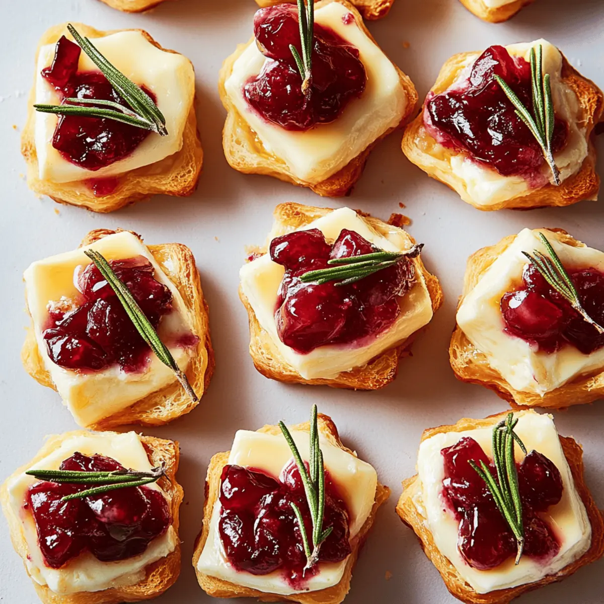 Delicious Cranberry Brie Bites Perfect for Holiday Parties