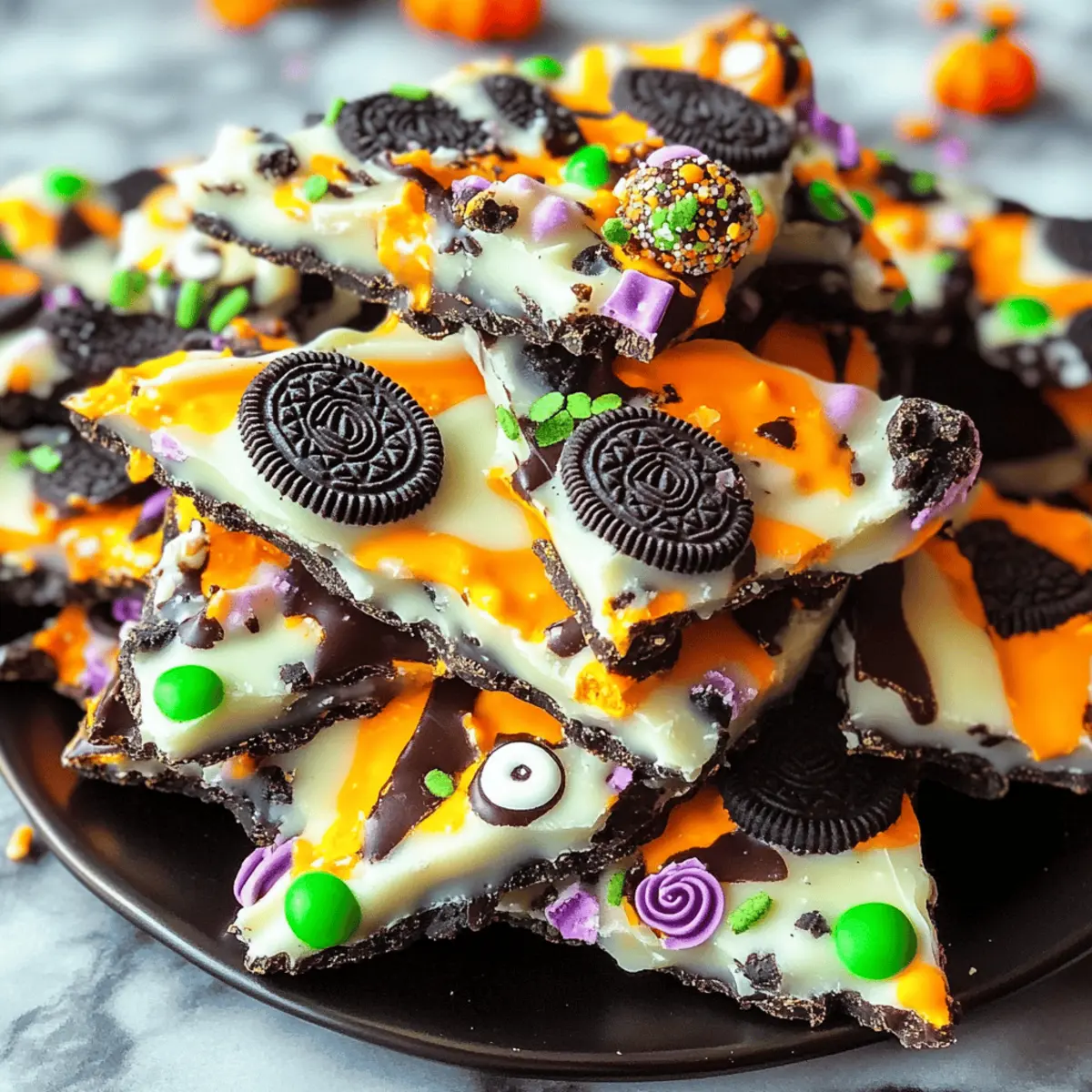 Easy White Chocolate Halloween Oreo Bark Recipe for Festive Treats