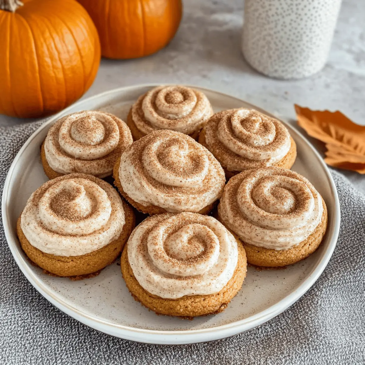 Soft Pumpkin Cookies with Cinnamon Frosting for Fall Baking Delight