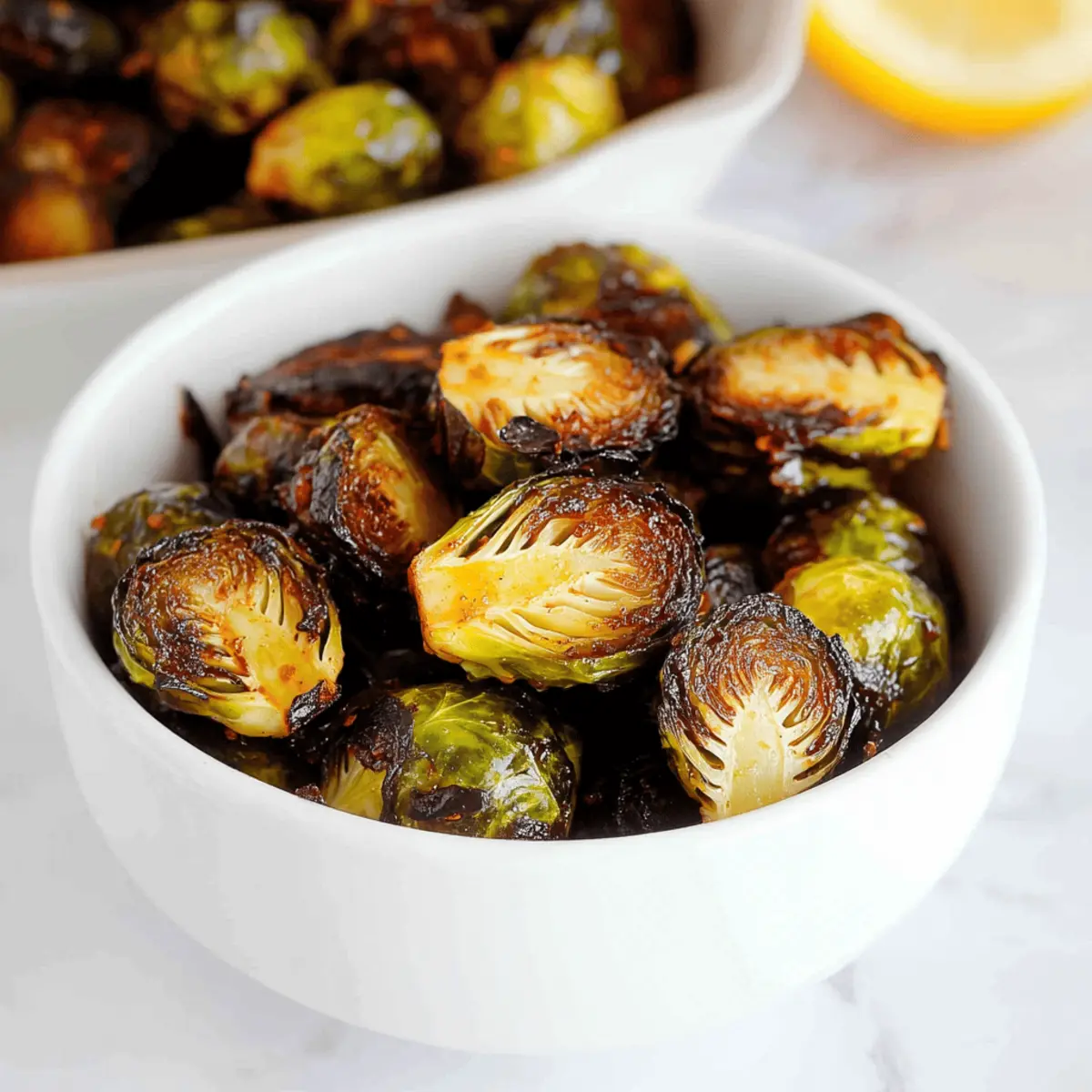 Crispy Asian BBQ Brussels Sprouts