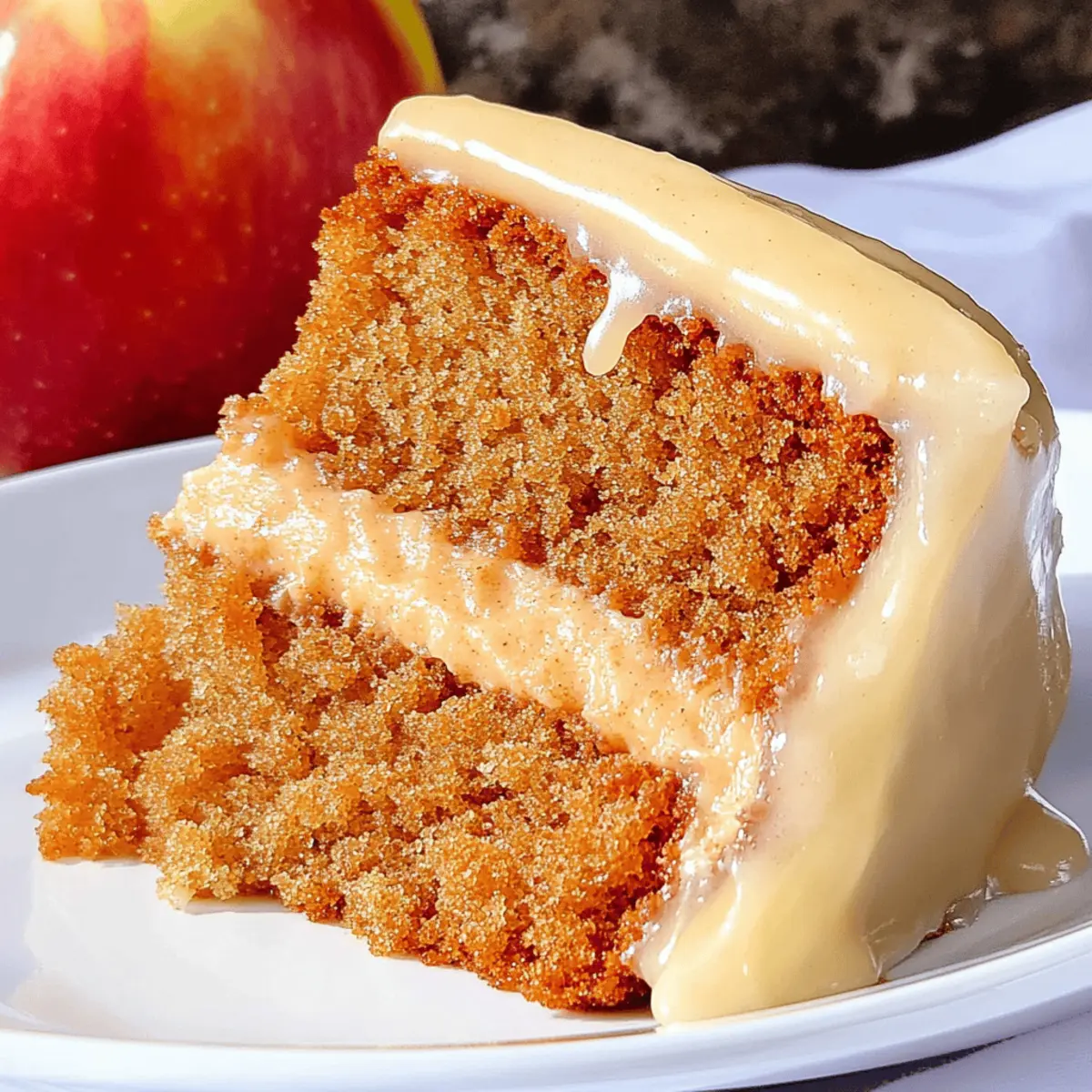 Delicious Apple Spice Cake with Brown Sugar Icing Recipe