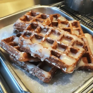 Apple Fritter Waffle Donuts