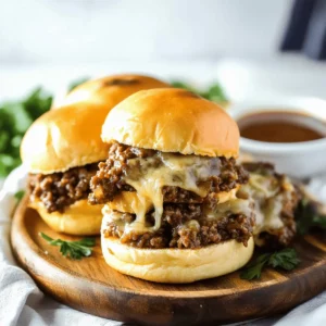 Comforting French Onion Beef Sloppy Joes with Melted Cheese