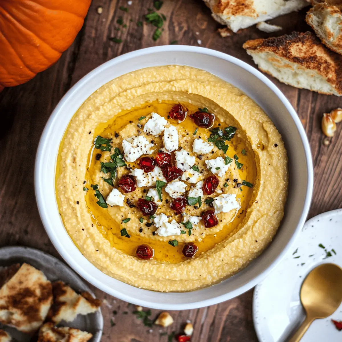 Delicious Pumpkin Whipped Feta Dip Recipe with Fresh Toppings