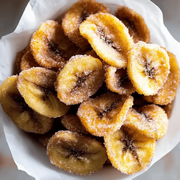Crispy Cinnamon Sugar Banana Chips