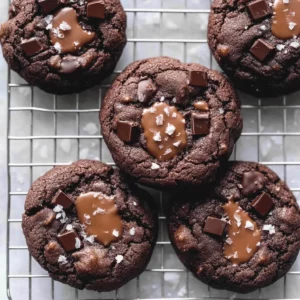 Salted Caramel Chocolate Cookies