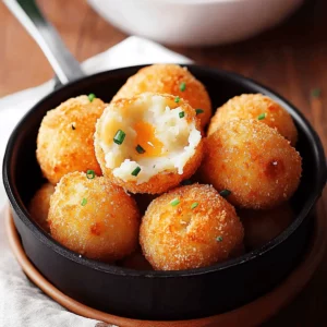 Air Fryer Cheesy Mashed Potato Balls