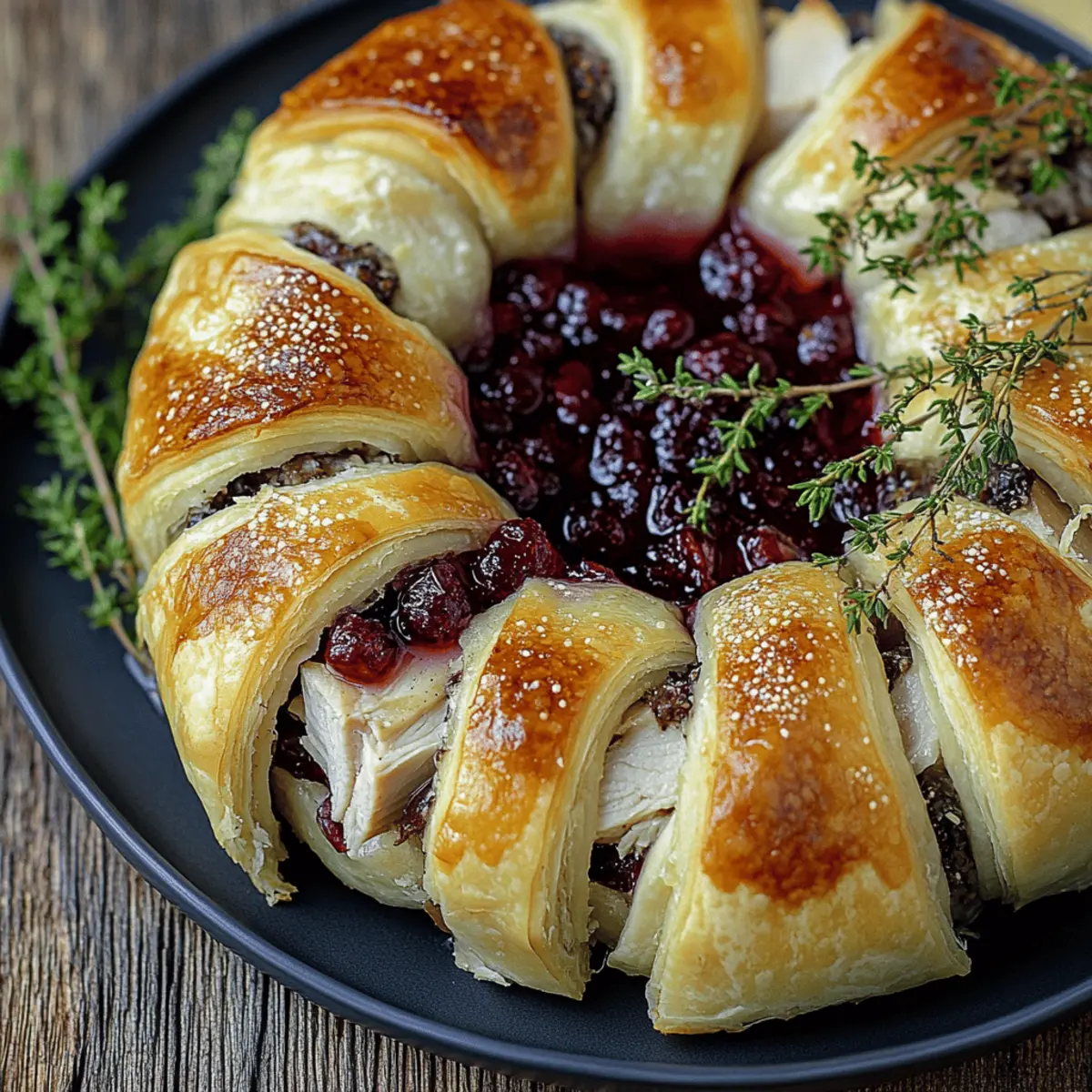 Savory Turkey and Cranberry Crescent Ring: Easy Festive Recipe