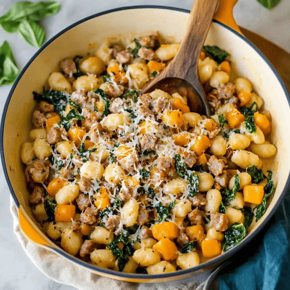 Creamy Butternut Squash Gnocchi with Sausage Recipe