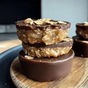 No Bake Peanut Butter Oat Cups