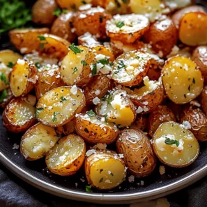 Roasted Garlic Butter Parmesan Potatoes