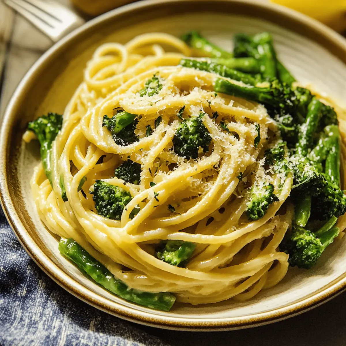 Lemon Garlic Pasta with Broccoli and Asparagus for Easy Weeknight Dinners