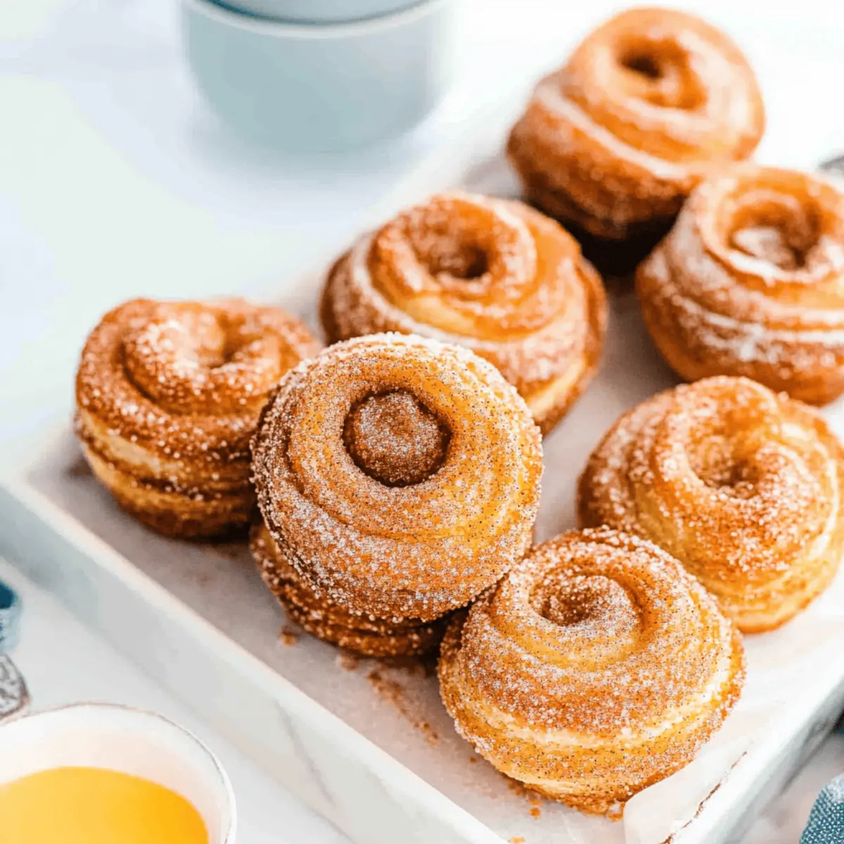 Quick Cinnamon Sugar Cruffins