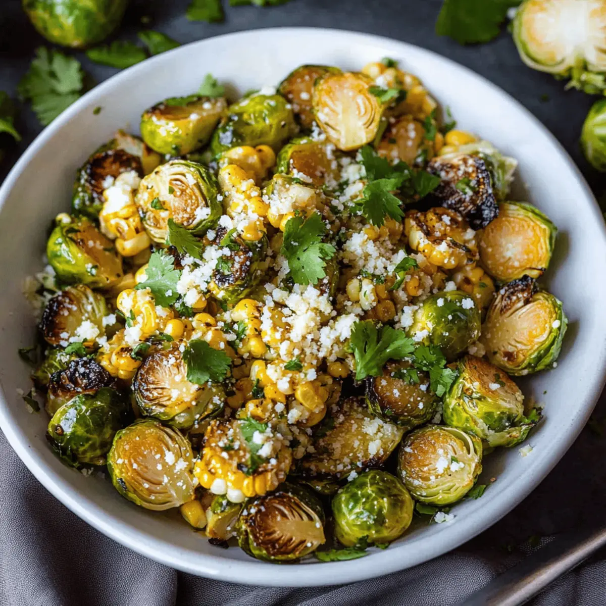 Mexican Street Corn Brussels Sprouts: A Flavorful Twist on Greens