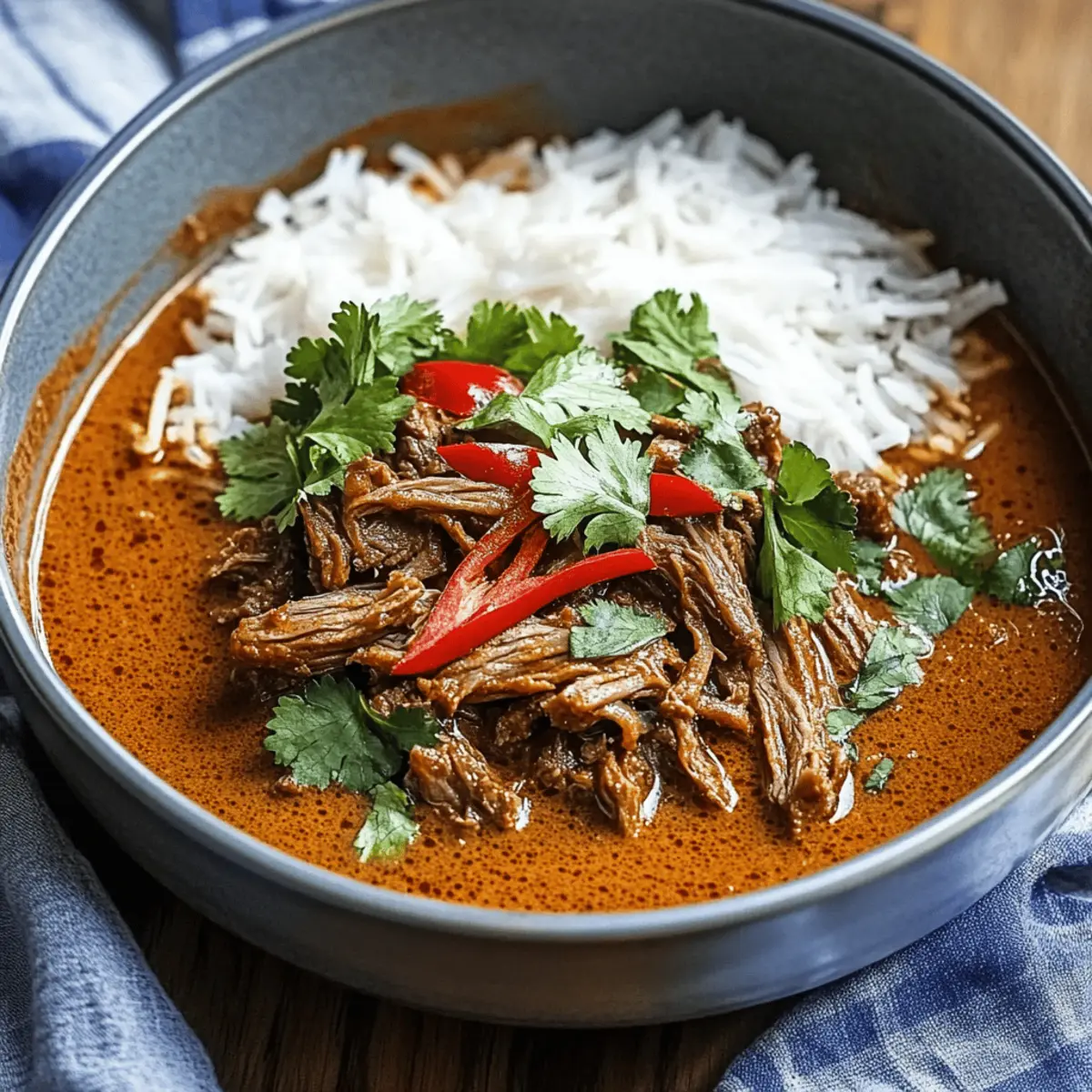 Coconut Red Curry Drip Beef Recipe for Deliciously Tender Flavor