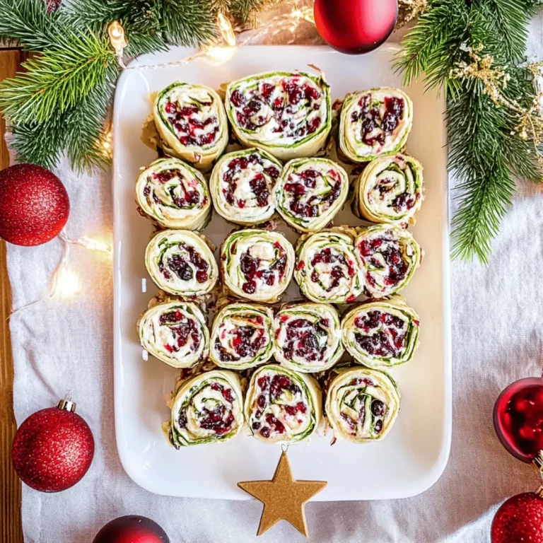 Festive Christmas Cranberry Roll Ups