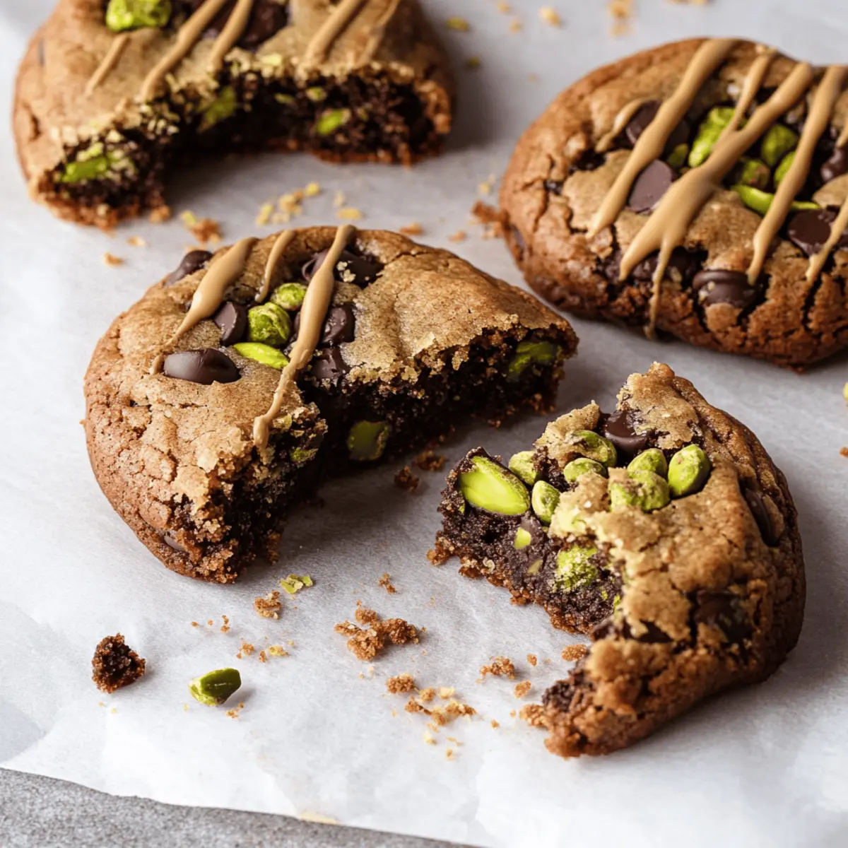 Brown Butter Dubai Pistachio Chocolate Chip Cookie Bars Recipe