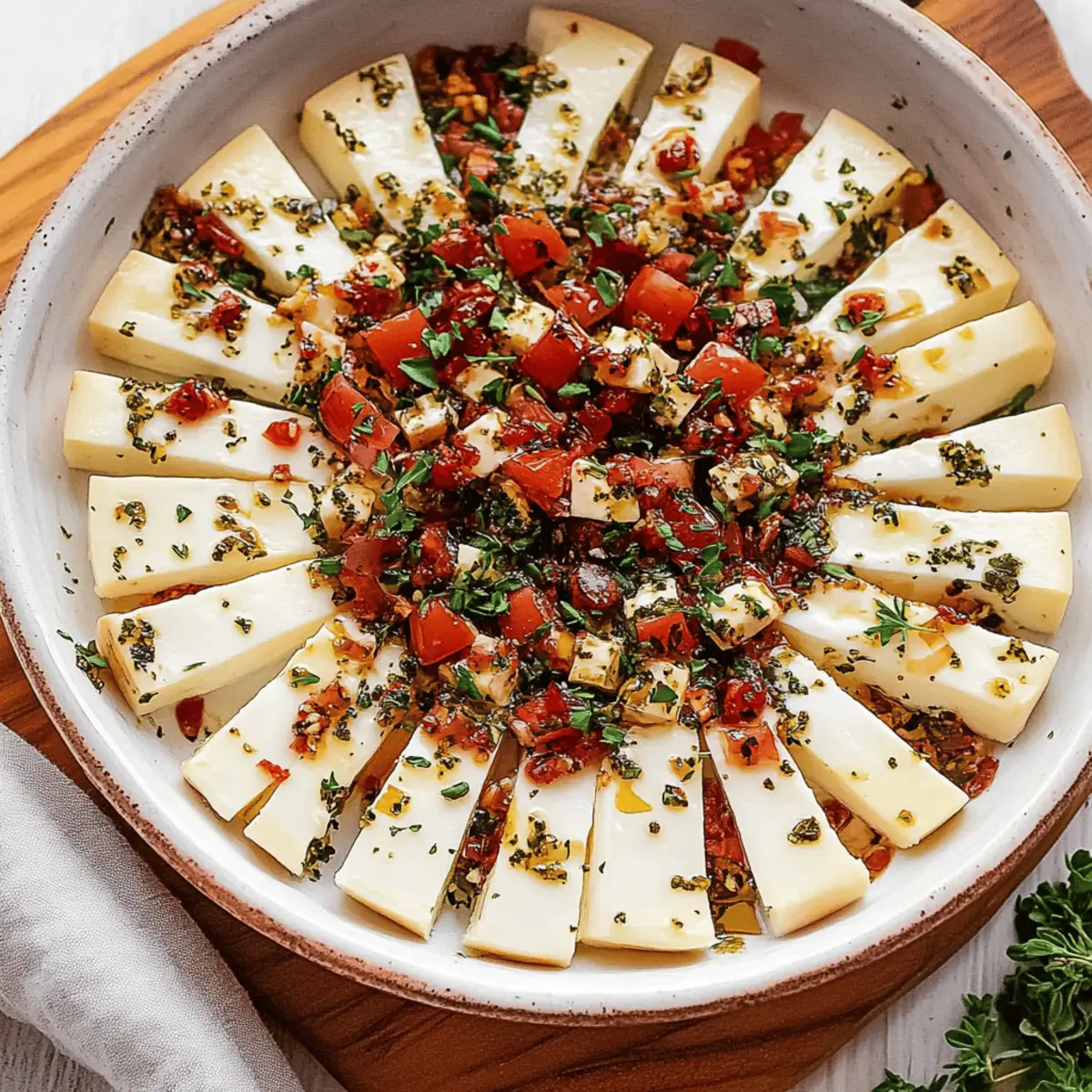 Marinated Cheese Recipe