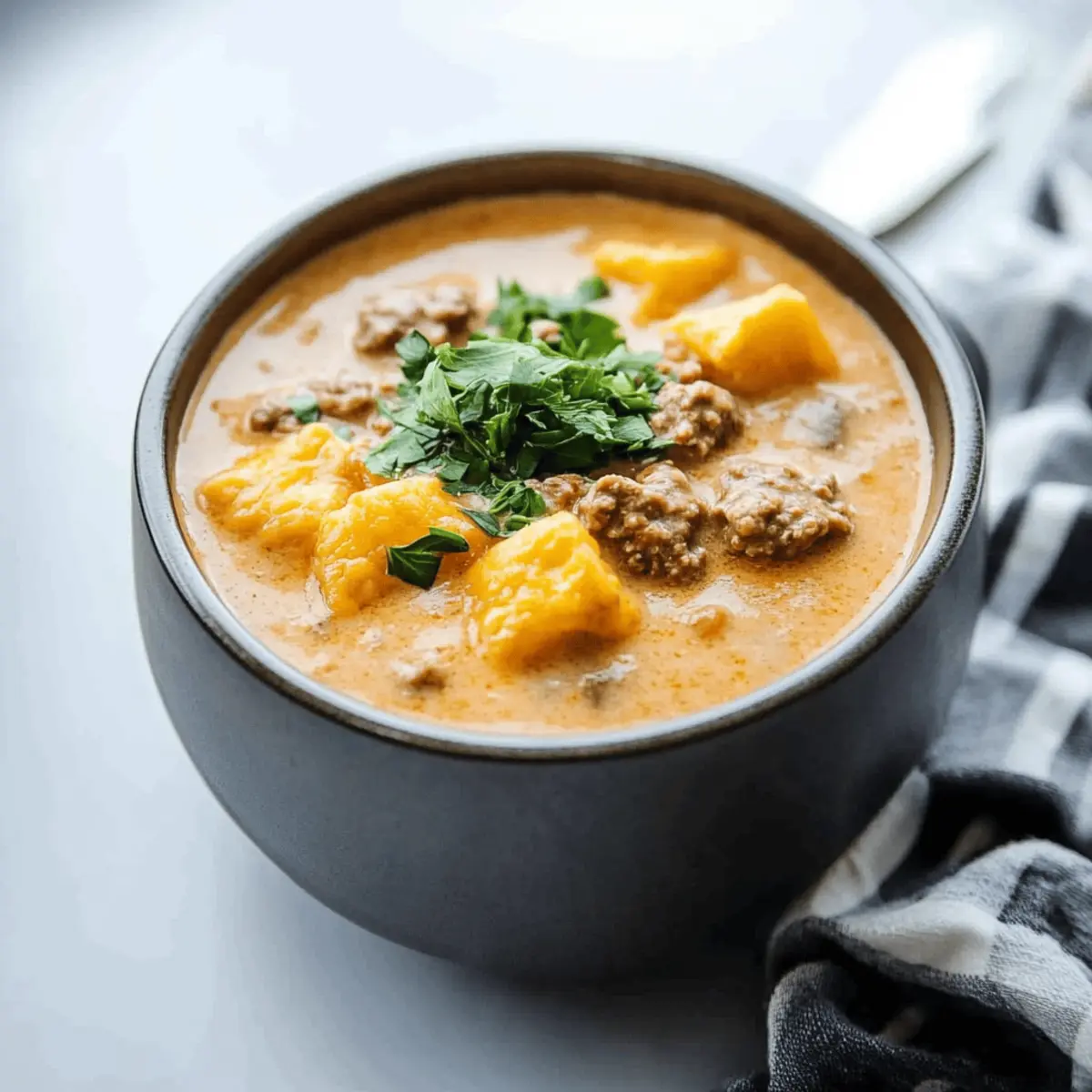 Easy Crockpot Cheeseburger Soup Recipe for Cozy Family Dinners