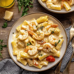 Creamy Jamaican Shrimp Rasta Pasta